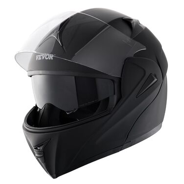 Мотошолом VEVOR без маски, розмір M (57-58 см), ABS-пластик, ECE, з Bluetooth-слотом та змінним склом, для підлітків і дорослих, мотокрос, комфортний
