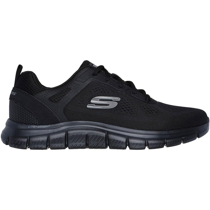 Чоловічі кросівки Skechers Burns - Agoura зі шкіри та сітки, чорні, розмір 48.5 EU