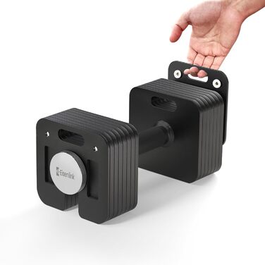 Eisenlink Регульована квадратна штанга (гантель) 1 шт. 20 кг / 36 кг - Інноваційна компактна регульована гантель з антиковзним руків'ям для фітнесу, тренувань у залі та вдома. 1 шт. 16 кг (1×16 кг)