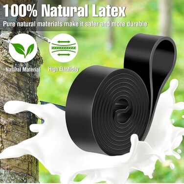 Фітнес гумки WuGU: набір з 4 рівнями опору для силових тренувань, йоги, пілатесу