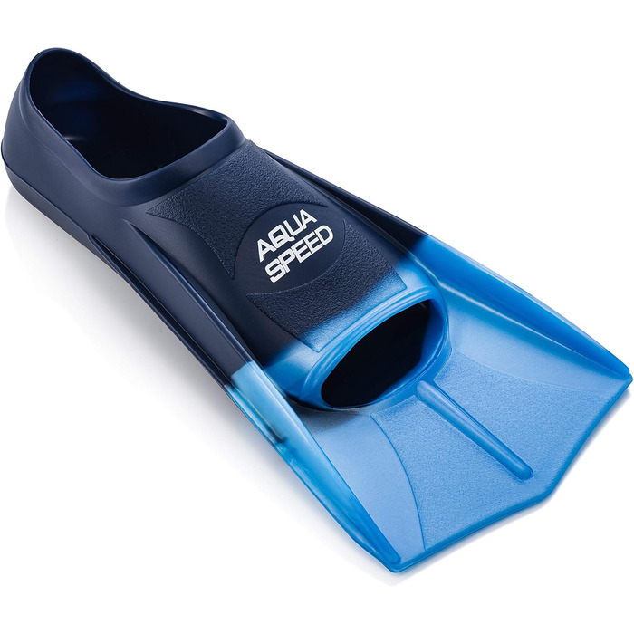Набір Aqua Speed HIGH TECH короткі плавальні ласти для дорослих і дітей + ULTRAPOWER #SWIM рюкзак, сині, розмір 37/38, тренувальні ласти для плавання та дайвінгу