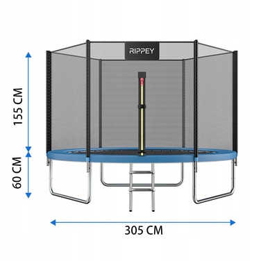 Батут із сіткою Rippey 305 см FT 10 (304-312 см)