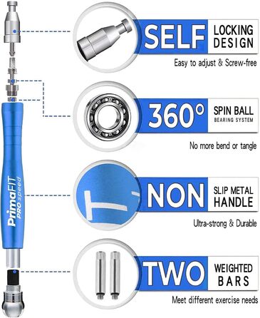 Скакалка PrimaFIT для дорослих: професійна, з регулюванням, з вагою, 3м, з підшипниками, антиковзні ручки, для боксу, MMA, CrossFit, з мішком.