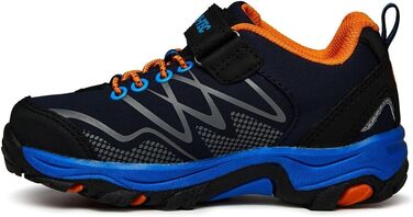 Дитячі трекінгові черевики Hi-Tec Jungen Blackout Low Junior, Marineblau Orange Seeblau (32 EU)