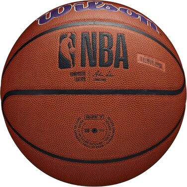 Баскетбольний м'яч Wilson NBA Team Alliance Sacramento Kings, розмір 7 (29.5''), офіційний