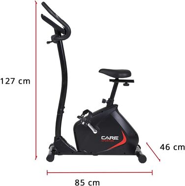 Електровелотренажер CARE FITNESS SPORTER з 21 програмою тренувань, LCD-дисплеєм та датчиками пульсу