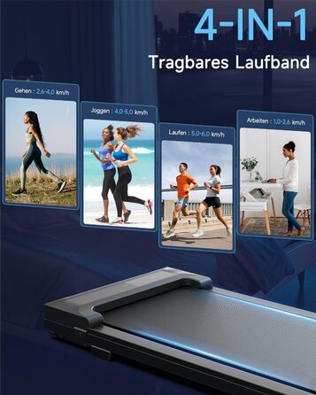 Ходьбовий тренажер Walking Pad для дому - компактний біговий килимок під стіл з LED-дисплеєм та пультом керування