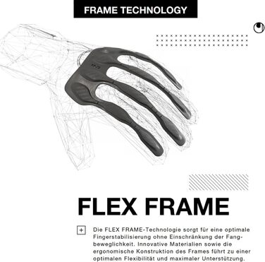 Воротарські рукавички Uhlsport Supersoft HN Flex Frame для дітей та дорослих, чорні/жовті, розмір 7