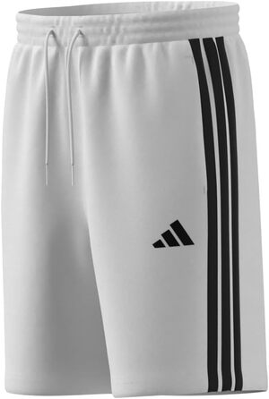 Чоловічі повсякденні шорти adidas Essentias French Terry 3-Stripes, білі з чорними смугами, розмір XL