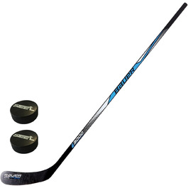 Хокейна ключка Bauer i3000 комплект з 2 шайбами, 150 см, для дорослих, дітей та малюків, права рука вниз