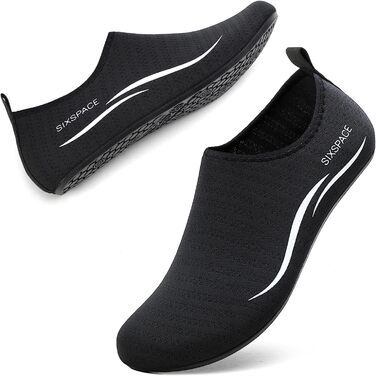 Шкарпетки для плавання Sixspace: жіночі шкарпетки для басейну, пляжу, моря та водних видів спорту (чорний, 38 EU)