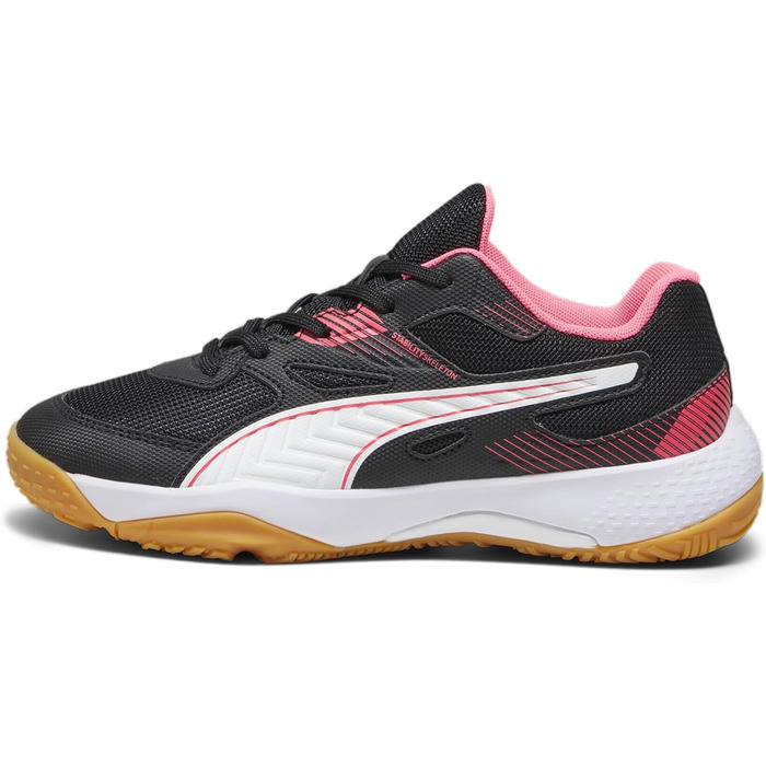 Дитячі кросівки PUMA Solarflash Jr II для фітнесу, 37.5 EU, чорний/фіалковий/білий/Gum