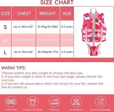 Дитячий рятувальний жилет Kinder Float Jacket рожевий, 19-30 кг, 3-6 років