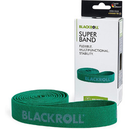 Еспандер BLACKROLL SUPER Band 104 см, середній опір, текстильний, для зміцнення м'язів, зелений, німецька якість