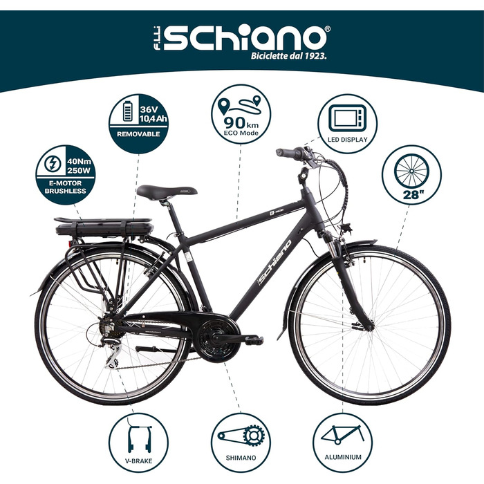 Електровелосипед F.lli Schiano E-Ride 28