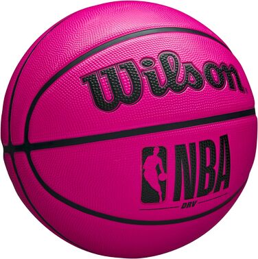 Баскетбольний м'яч Wilson NBA DRV розмір 7 рожевий, для вулиці