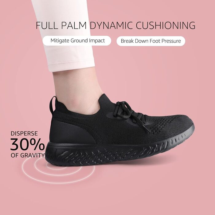 Жіночі кросівки HKR: чорні, легкі, дихаючі, для занять спортом та відпочинку, розмір 41 EU