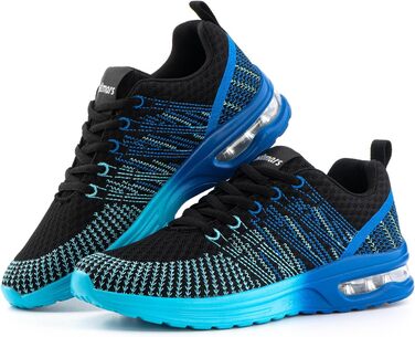 Жіночі кросівки для бігу Hitmars: спортивне взуття з повітряною подушкою, дихаюче, антиковзне, легке, для бігу по вулицях, снікерси, для джогінгу, фітнесу та ходьби. Розміри EU 36-42 (блакитні, 42 EU)