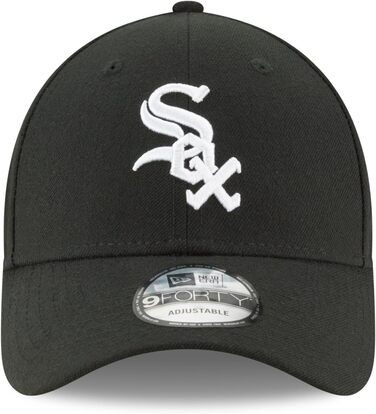 Кепка New Era 9Forty Adjustables Chicago White SOX чорно-біла, універсальний розмір
