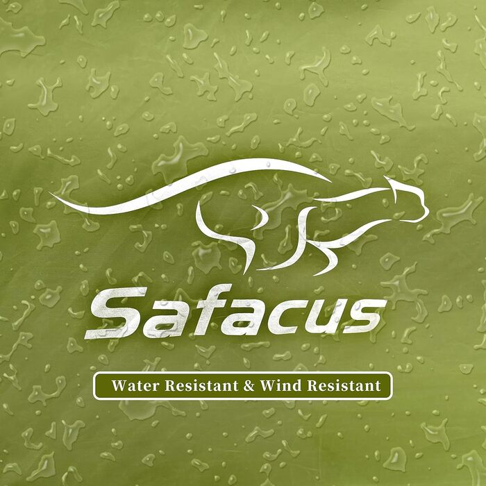 Намет для кемпінгу SAFACUS на 3-4 особи: легкий, стабільний, водонепроникний, з вентиляцією та захистом від комарів (зелений)