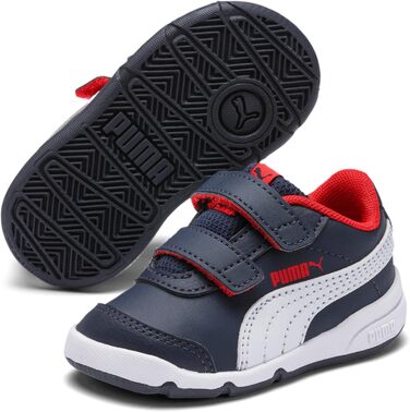 Дитячі кросівки PUMA Stepfleex 2 Sl V Inf - Peacoat White Flame Scarlet