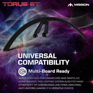 Електронна мішень для дартсу Mission Torus ST з підсвіткою