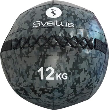 Медбол Sveltus Wall Ball камуфляж 12 кг для фітнесу