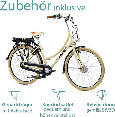 Жіночий електровелосипед TRETWERK Aurora 28