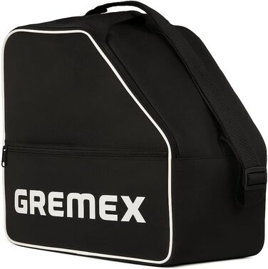 Чохол для лижних черевиків з відділенням для шолома - Водонепроникний рюкзак для лижних черевиків та шолома. Міцний, з титановими швами. Зручний для транспортування, подорожей та захисту спорядження (Чорний)