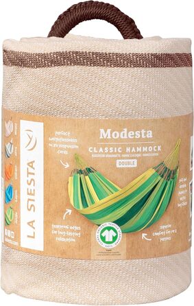 Гамак LA SIESTA Modesta - Класичний з органічної бавовни (Двомісний, Горіховий)