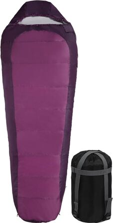 Спальний мішок REDCAMP XL з бавовни, теплий, знімний капюшон, фланелевий, компактний, 3-4 сезони, для дорослих та дітей, для відпочинку на природі, зимовий, риболовля, кемпінг, блакитний, 2lbs наповнювач (Lila з 1.5lbs наповнювачем)