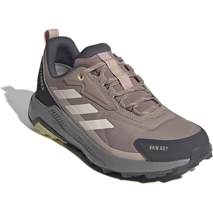 Жіночі трекінгові кросівки adidas Terrex Anylander RAIN.RDY для піших прогулянок, Chalky Brown Wonder White Grey Six, розмір 40 EU