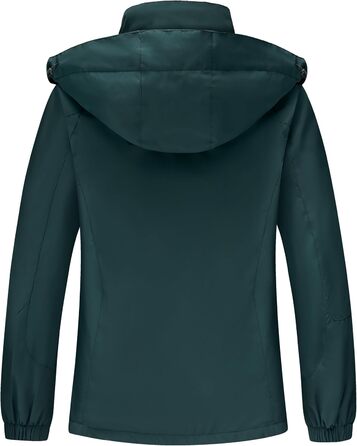 Жіноча водонепроникна куртка-дождевик Softshell для походів та прогулянок, перехідна outdoor-куртка з капюшоном, XL, темно-зелена