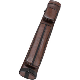 Чохол для кия Billard з 4-ма відділеннями, коричневий, з PU-шкіри