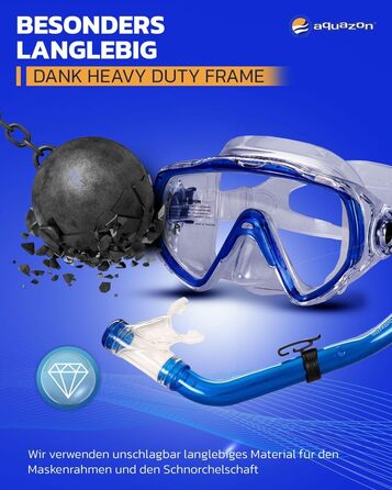 Набір для снорклінгу Aquazon Miami для дітей, рожевий (32/37), маска з антизапотіваючим склом, трубка, ласти