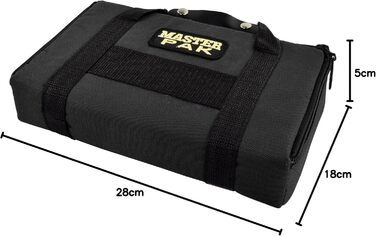 Чохол для дартсу Karella Master Pak чорний — кейс для 3 комплектів дротиків та аксесуарів
