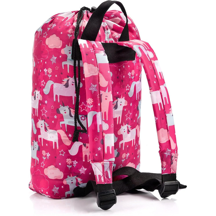 Дитячий спальний мішок Meteor Premium Kinder Ultraleicht для кемпінгу та подорожей. Легкий, з рюкзаком, Unicorn.