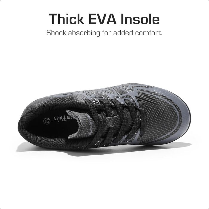 Дитячі футбольні кросівки DREAM PAIRS для хлопчиків та дівчаток. Легкі спортивні кросівки для бігу та тренувань. Зносостійкі, унісекс, кольори: королівський лимонний, білий, чорний, темно-сірий, білий. Розмір EU 30