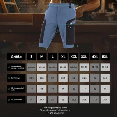 Чоловічі шорти для трекінгу PUMA Workwear Pro-One Sky Blue: підсилений нейлон, 4-way stretch, outdoor шорти для походів, XL