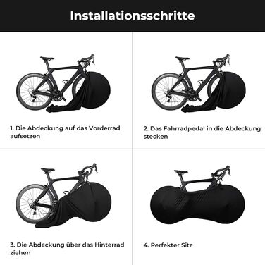 Чохли для велосипедів Barlone Schwarz (2 шт.) - захист від пилу та бруду, чорний | для дому та зберігання