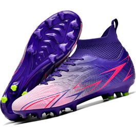 Чоловічі футбольні бутси з високим верхом для штучного поля, дитячі, розмір 43 EU, фіолетові