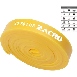 Еластичні гумки для фітнесу Zacro: комплект для йоги, пілатесу, силових тренувань та фізіотерапії (6 шт.)