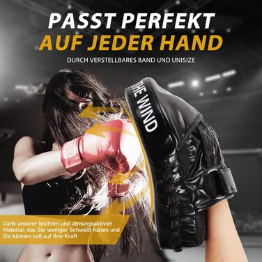 Боксерські подушки Pratzen для MMA, кікбоксингу, карате, тайського боксу, тхеквондо (чорні)