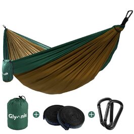Гамак Glymnis Ultraleicht Outdoor - легкий туристичний гамак для відпочинку на природі з тросами та карабінами (до 300 кг)