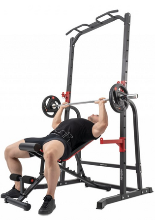 Силова станція Hop-Sport HS-1014K з тримачем для штанги та брусами