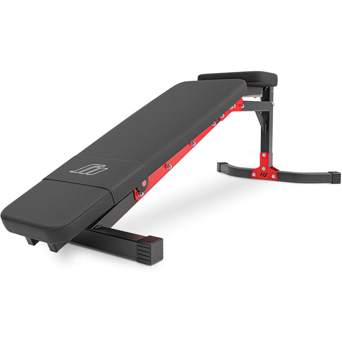 Регульована лавка для жиму Marbo Sport MH-L115, універсальна фітнес-лавка, чорна, для тренажерного залу