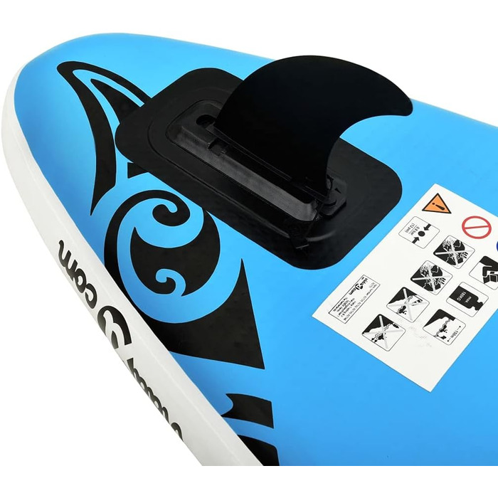 Надувна SUP-дошка vidaXL 305x76x15 см, комплект, синя