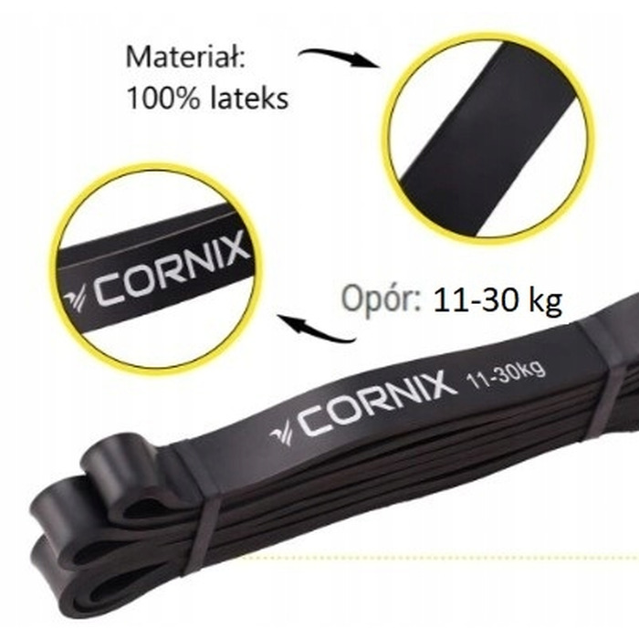 Набір фітнес-резинок Power Band Cornix для тренувань (5 шт, 2-79 кг)
