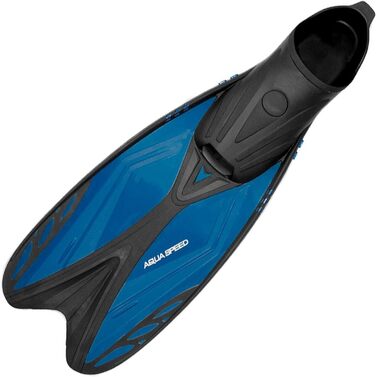 Плавці Aqua Speed Vapor для дорослих та підлітків | Плавці для снорклінгу та плавання | Чорно-синій колір, розмір 40/41