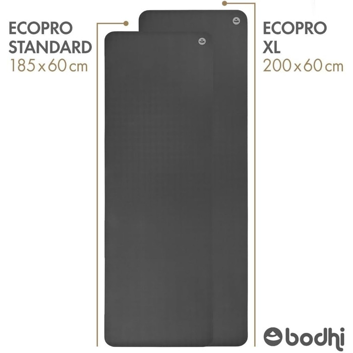 Йога-мат Bodhi ECO PRO DIAMOND 185x60 см, натуральний каучук, ультра зчеплення, екологічний, професійний, для пілатесу, гімнастики, динамічного й гарячого йоги, фіолетовий